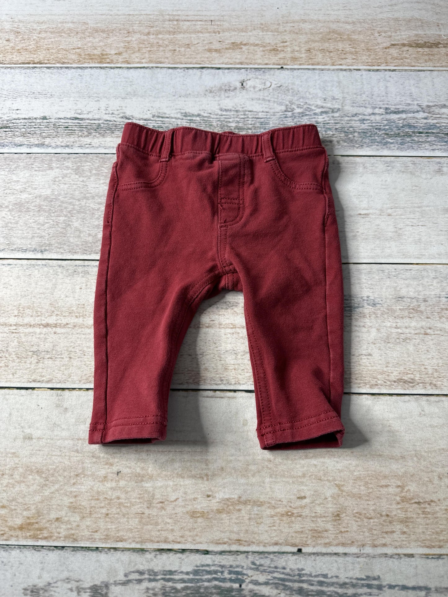 H&M Unisex Red Pants Size: 3-6 months Red