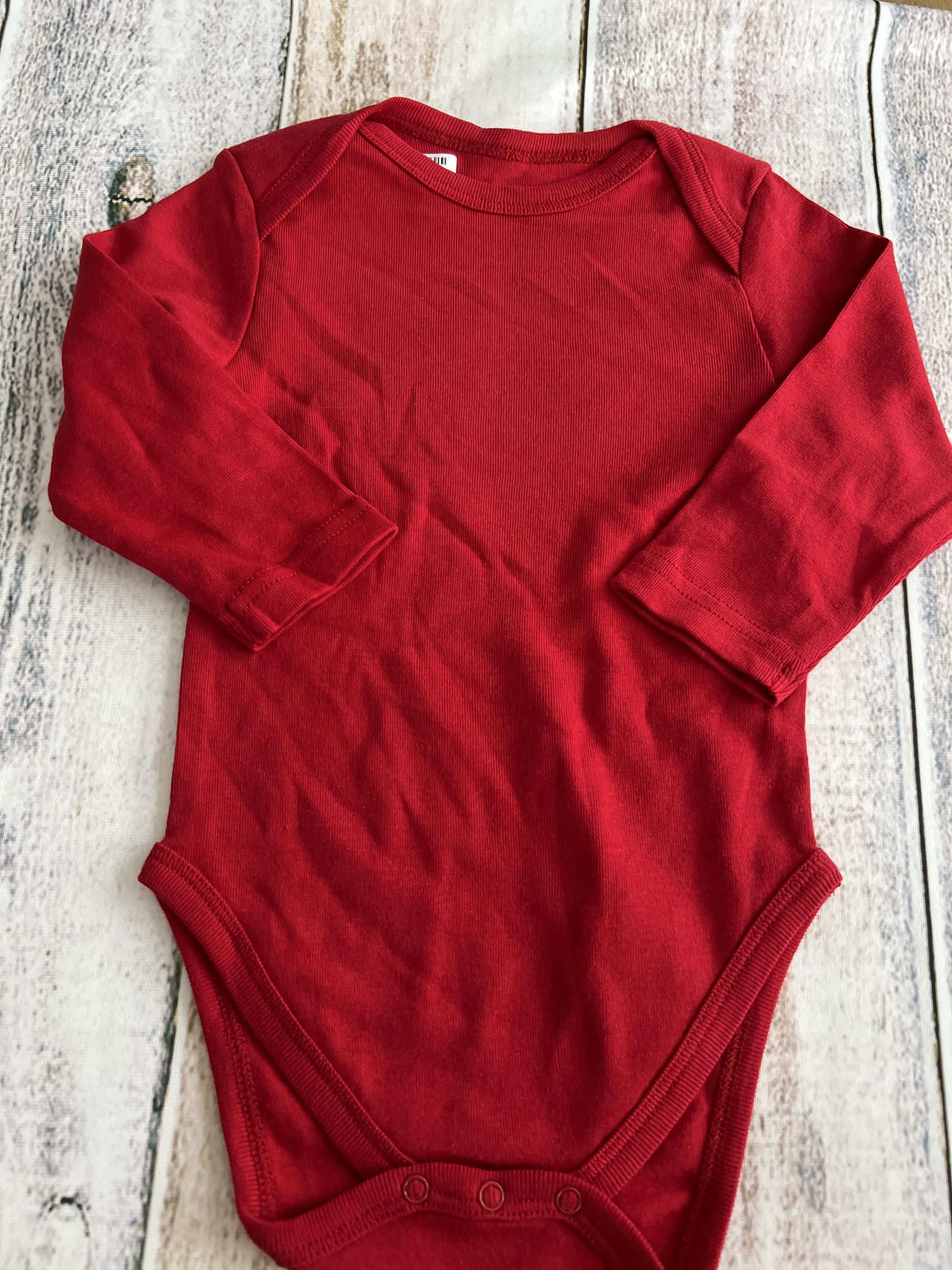 Leveret Boys Red Onesie Size: 6-12 months Red