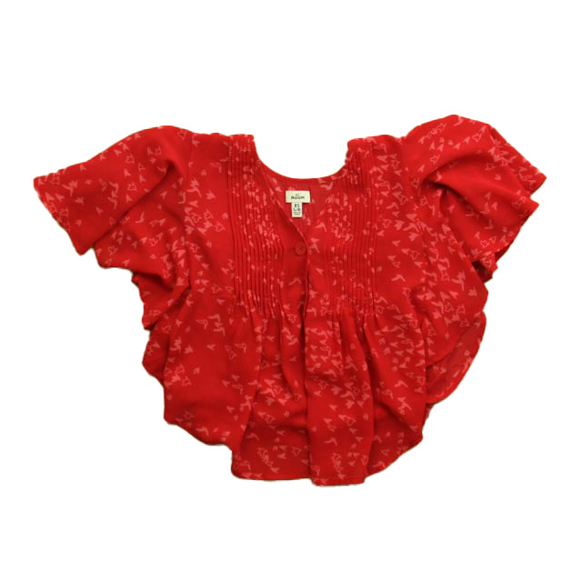 RUUM Girls Red Blouse Size: 4-5T