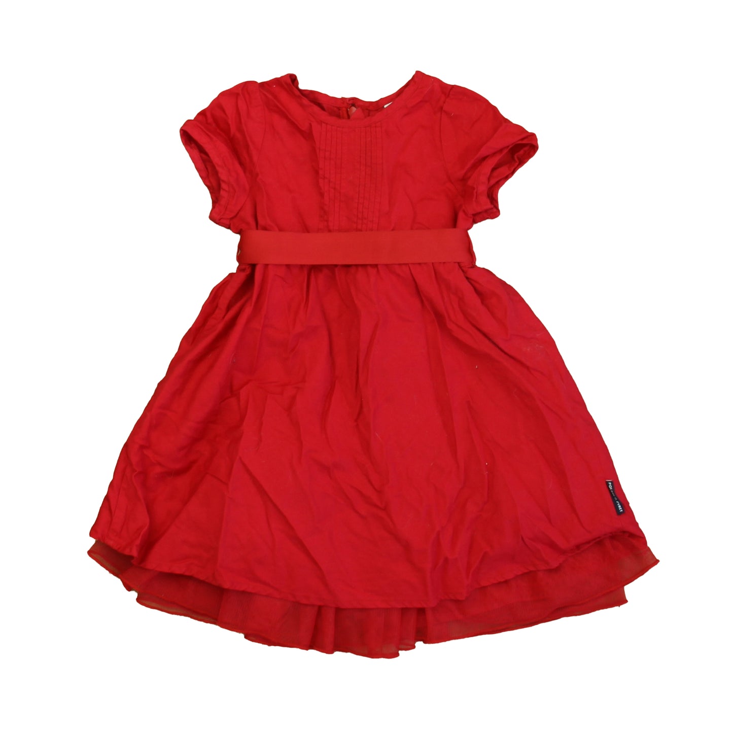 Polarn O. Pyret Girls Red Dress Size: 12-18 Months Red