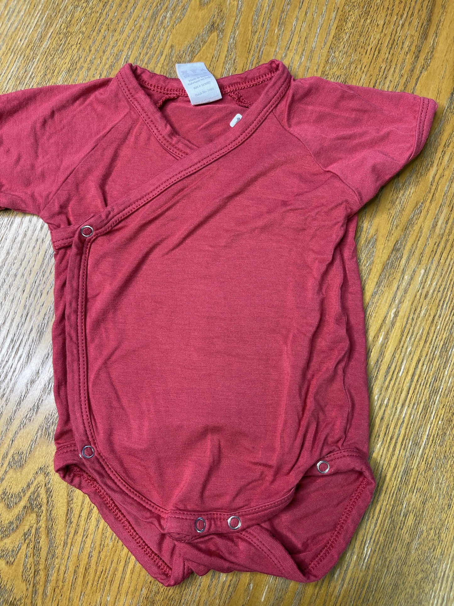 Kate Quinn Unisex Red Onesie Size: 0-3 months Red