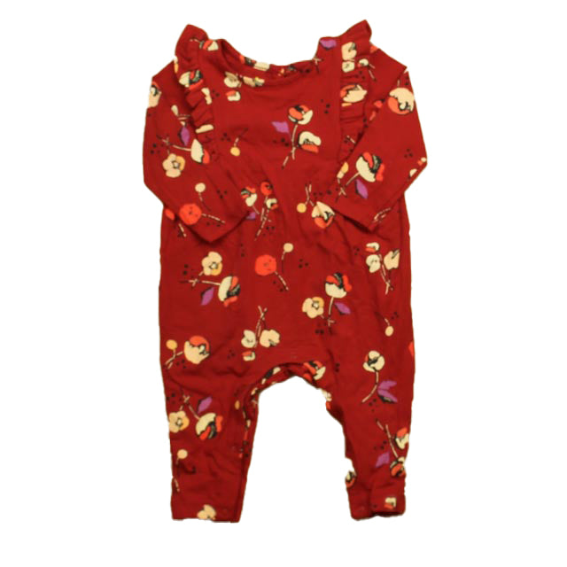 Tea Girls Red Long Sleeve Outfit Size: 3-6 Months Red