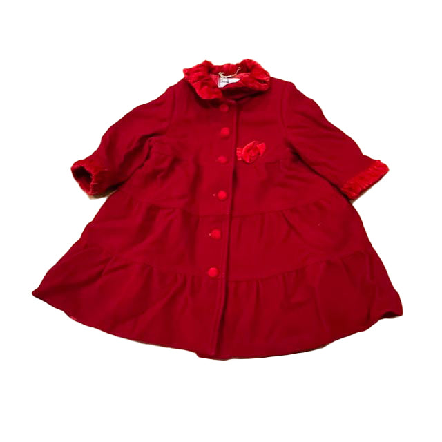 Sarah Louise Girls Red Winter Coat Size: 2T Red