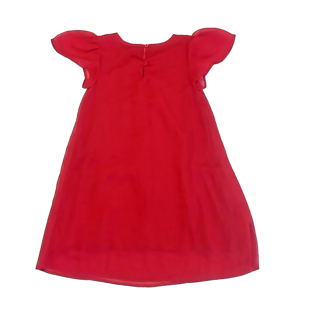 Edgehill Collection Girls Red Special Occasion Dress Size: 6 Years Red