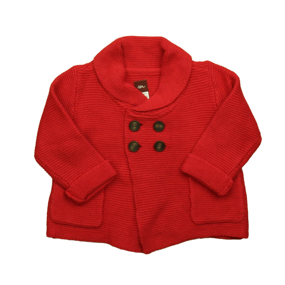 Tea Girls Red Sweater Size: 18-24 Months Red