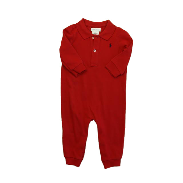Ralph Lauren Boys Red Long Sleeve Outfit Size: 9 Months