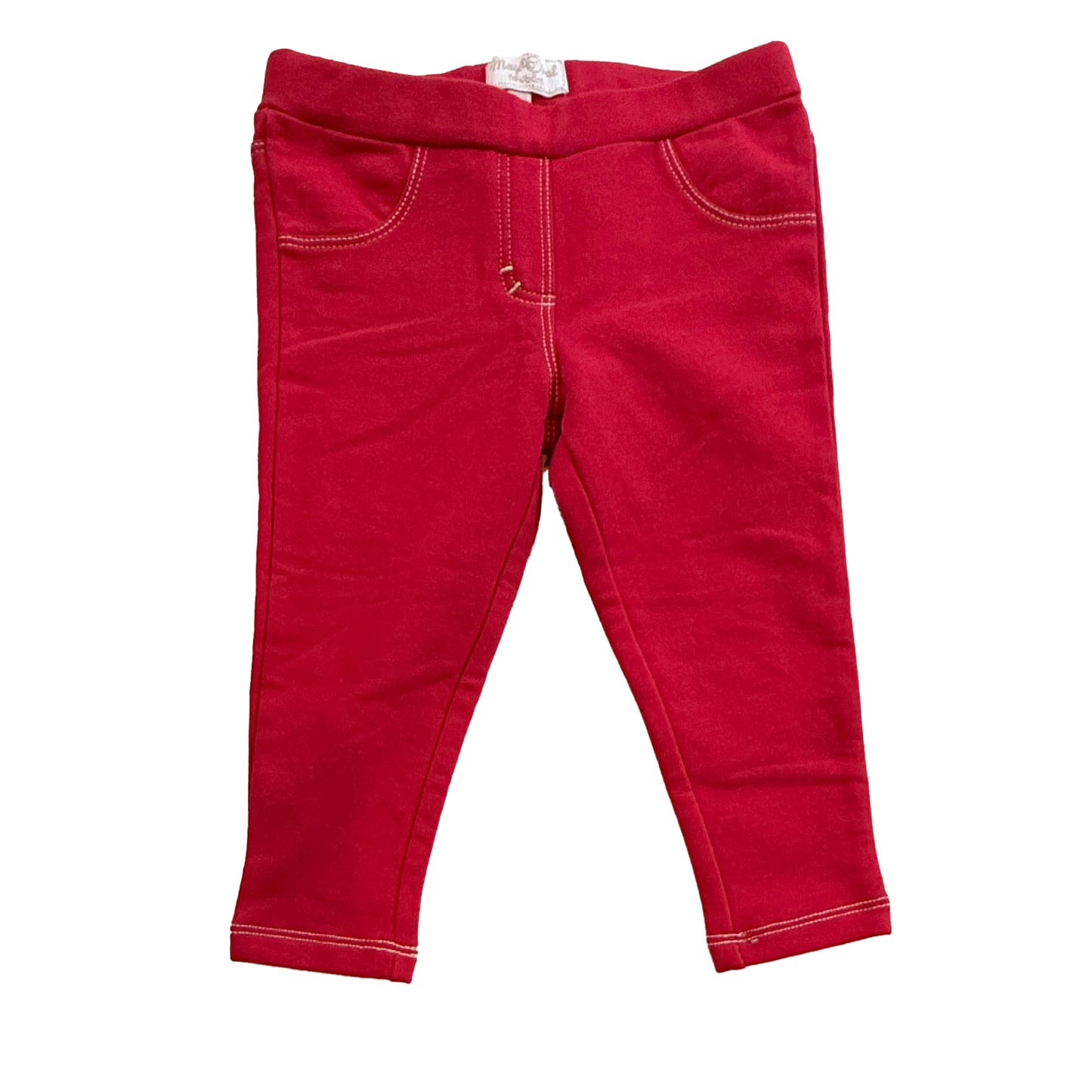 Mayoral Girls Red Leggings Size: 6-9 Months Red