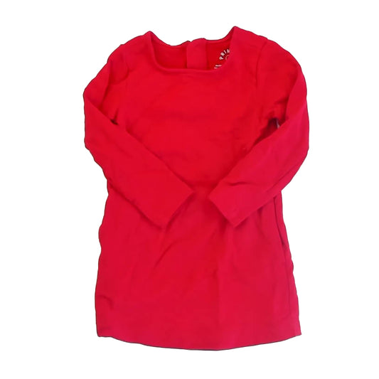Primary.com Girls Red Dress Size: 3T Red