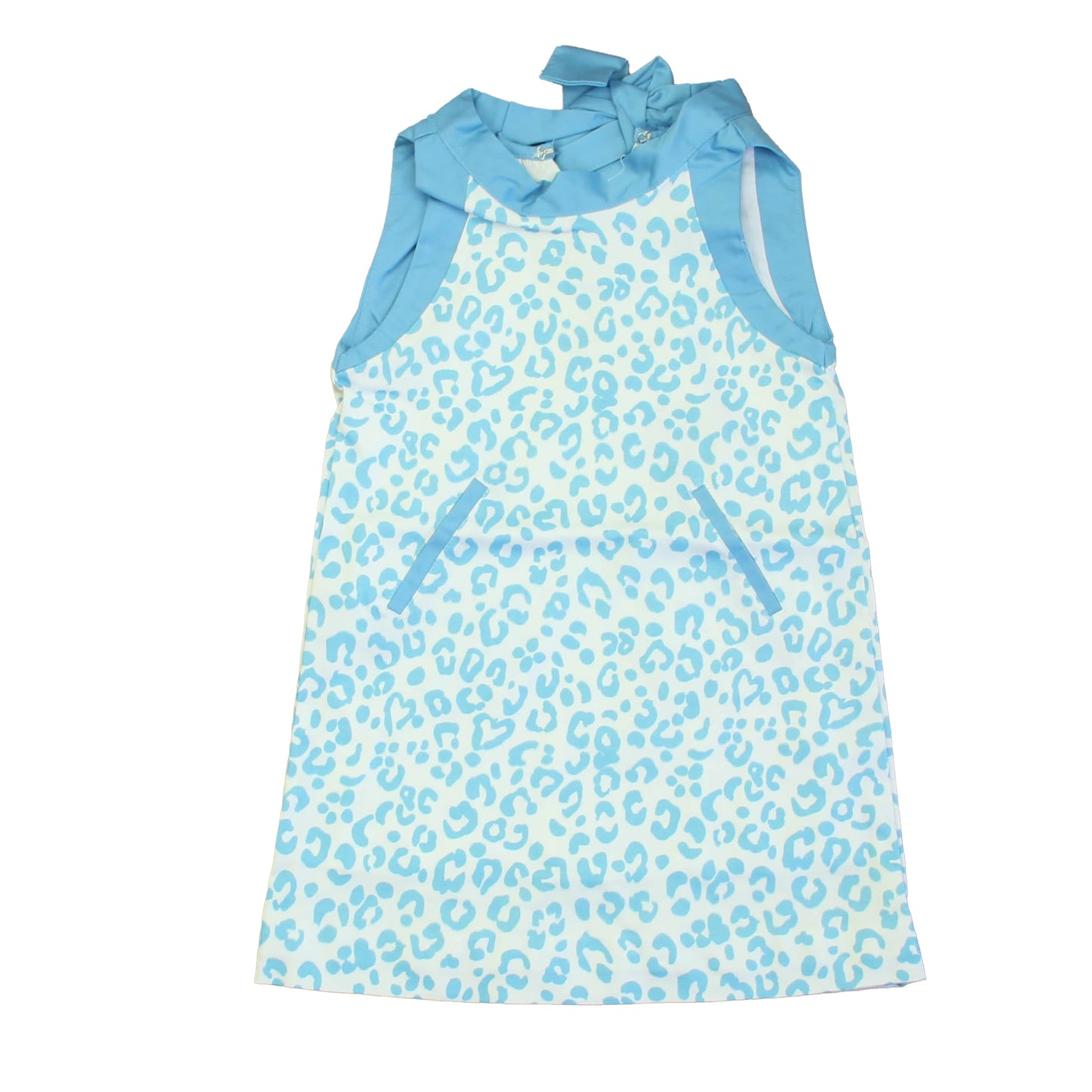 Classic Prep Girls Robin' Egg Leopard Dress Size: 2-5T Robin' Egg Leopard