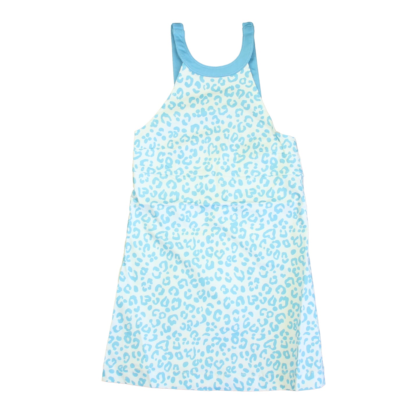 Classic Prep Girls Robins Egg Leopard Dot Dress Size: 7 Years Robins Egg Leopard Dot