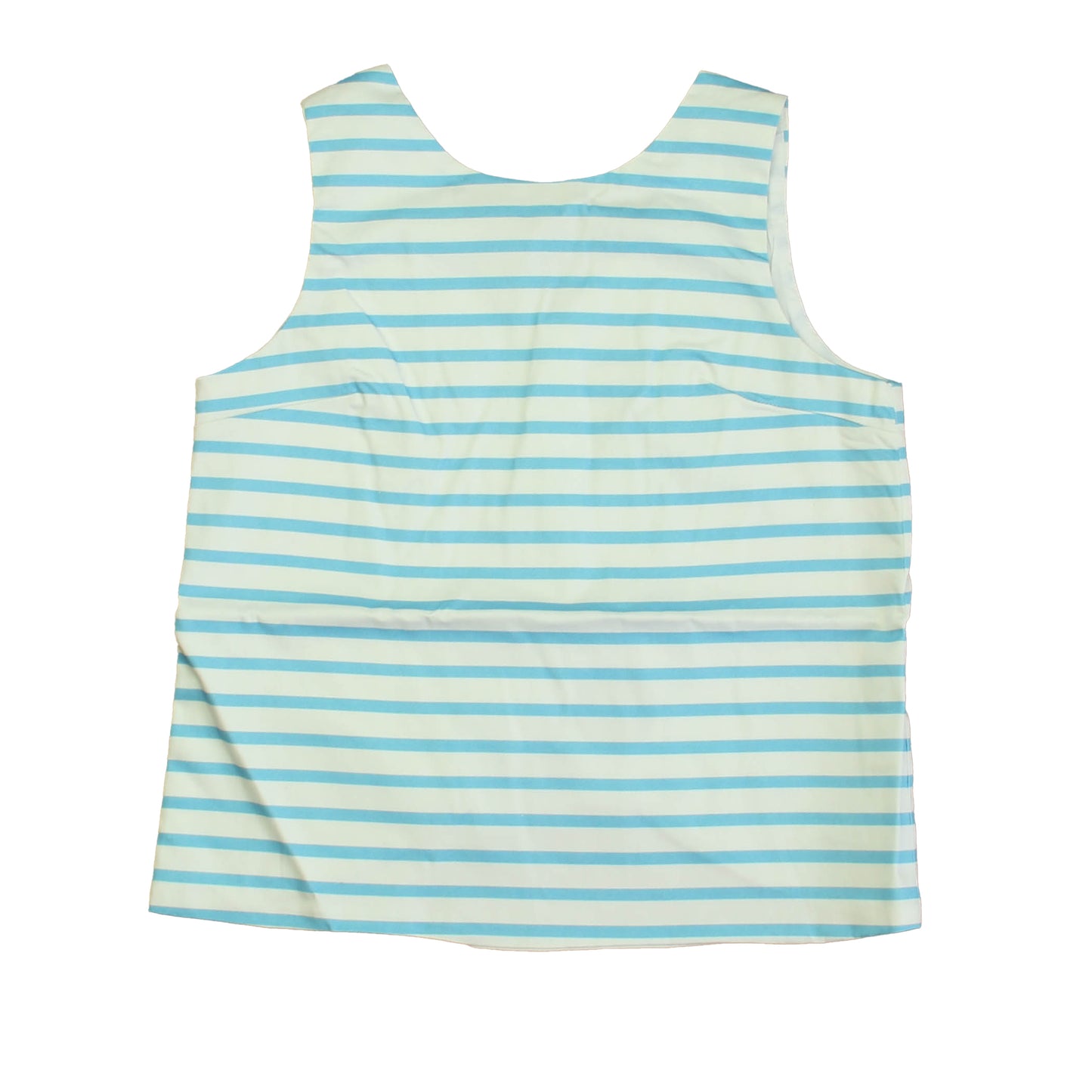 Classic Prep Girls Robins Egg Picnic Stripe Blouse Size: 6-14 Years Robins Egg Picnic Stripe