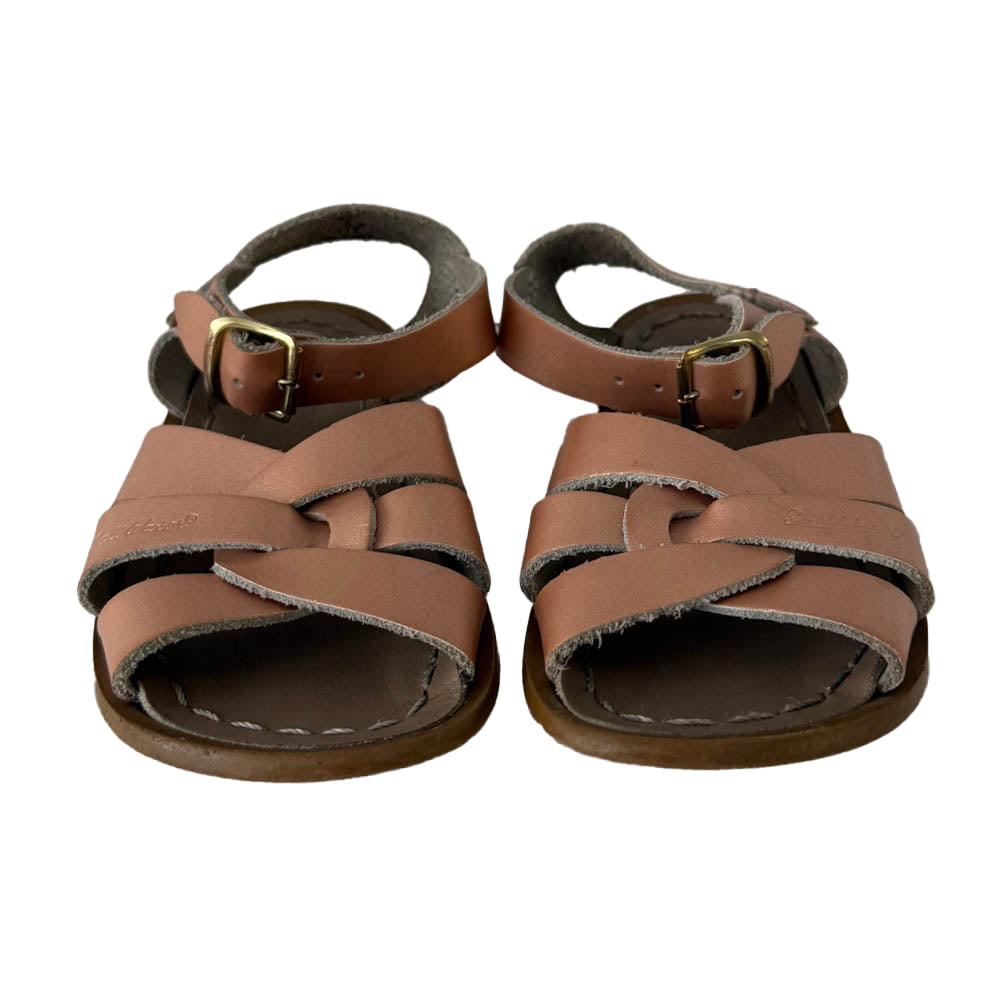 Hoy Saltwater Girls Rose Gold Sandals Size: 8 Toddler