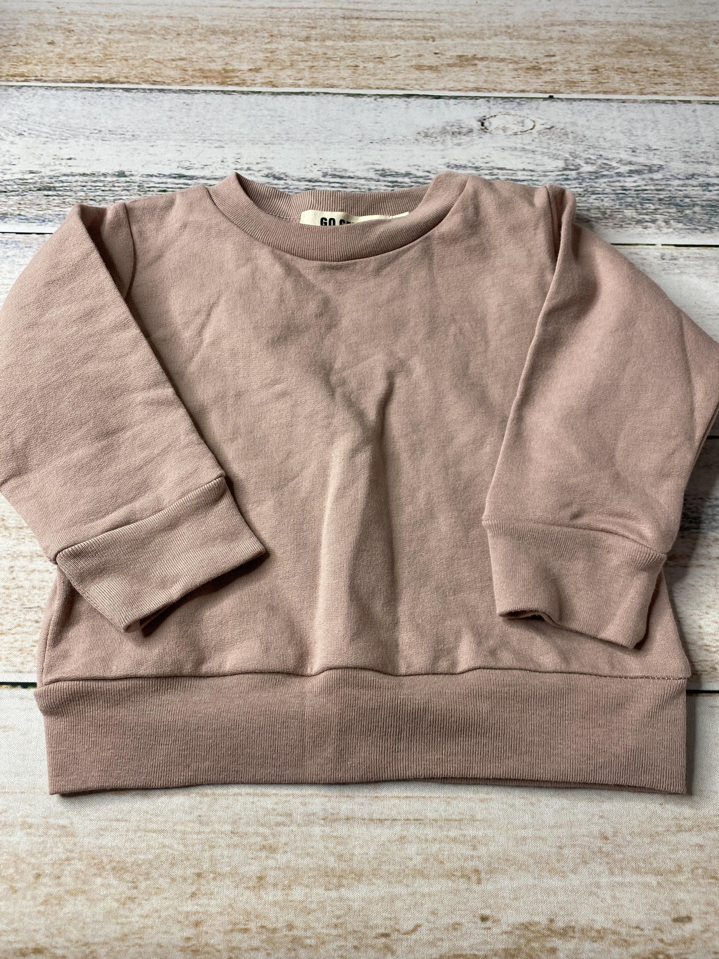 Go Gently Girls Rose Sweater Size: 6-12 months Rose