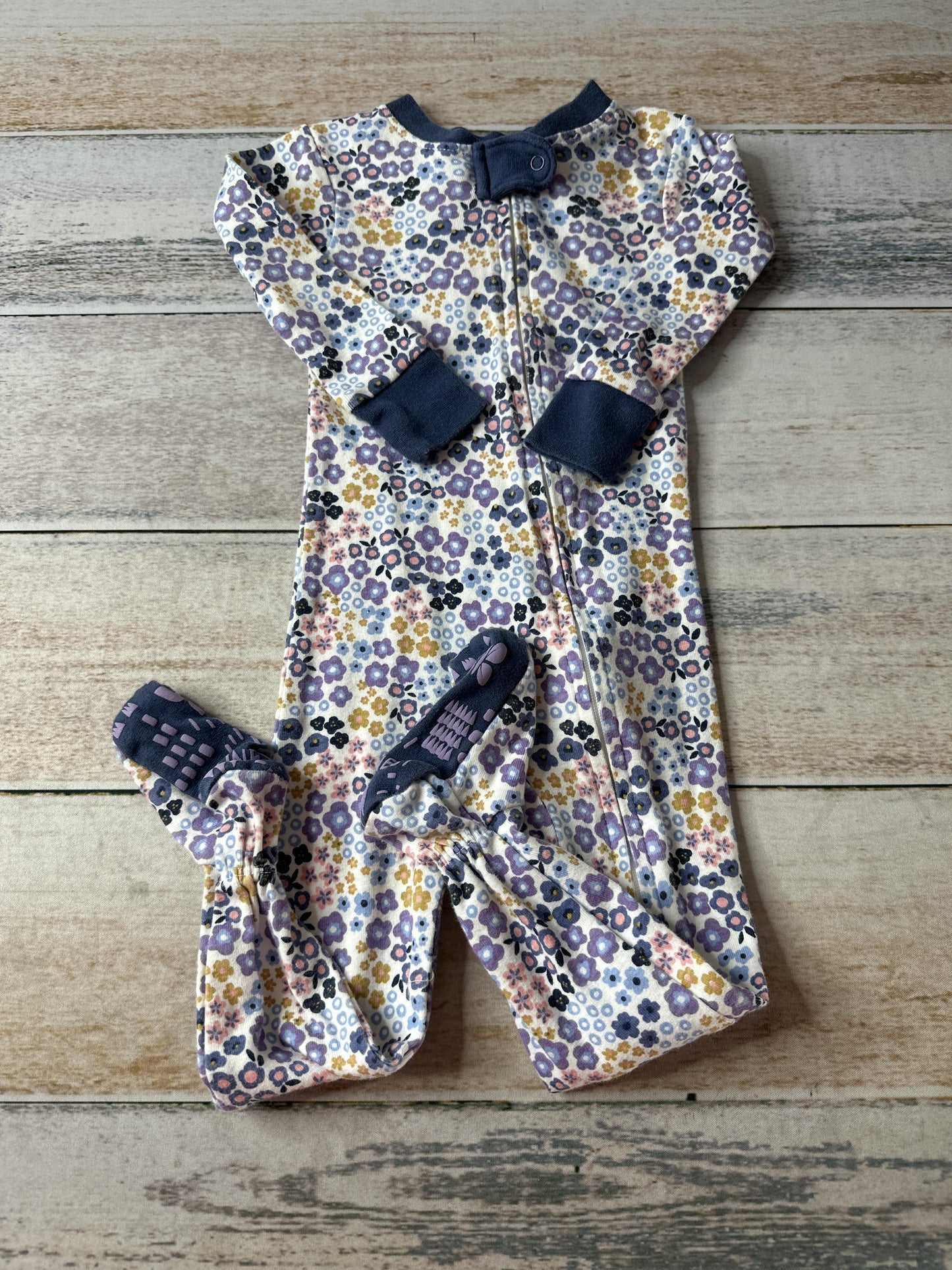 Honest co Girls Royal Blue | Navy Blue | purple | Yellow Pajamas Size: 12 months Royal Blue | Navy Blue | purple | Yellow