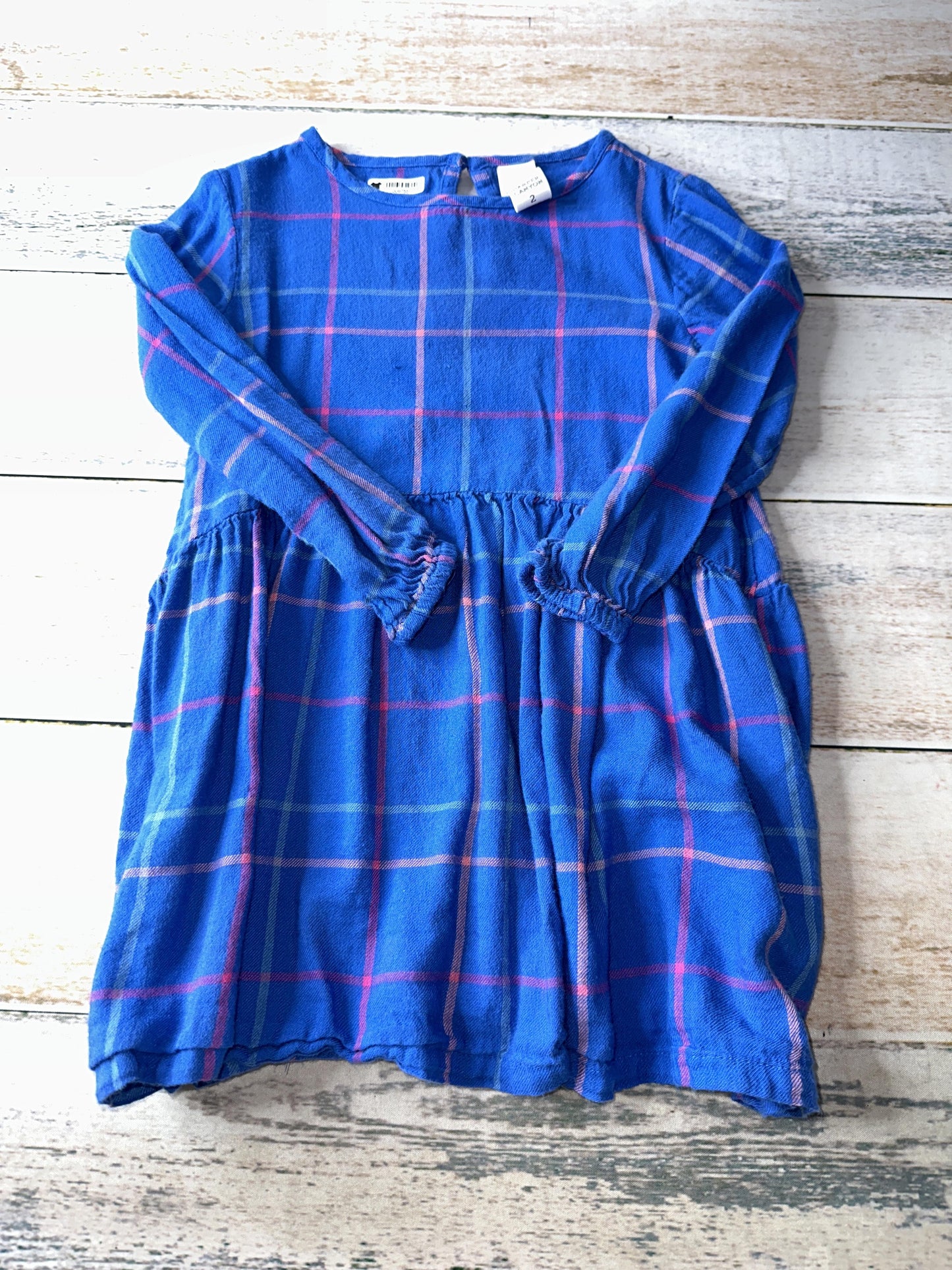Harper Canyon Girls Royal Blue | plaid Dress Size: 2T Royal Blue | plaid