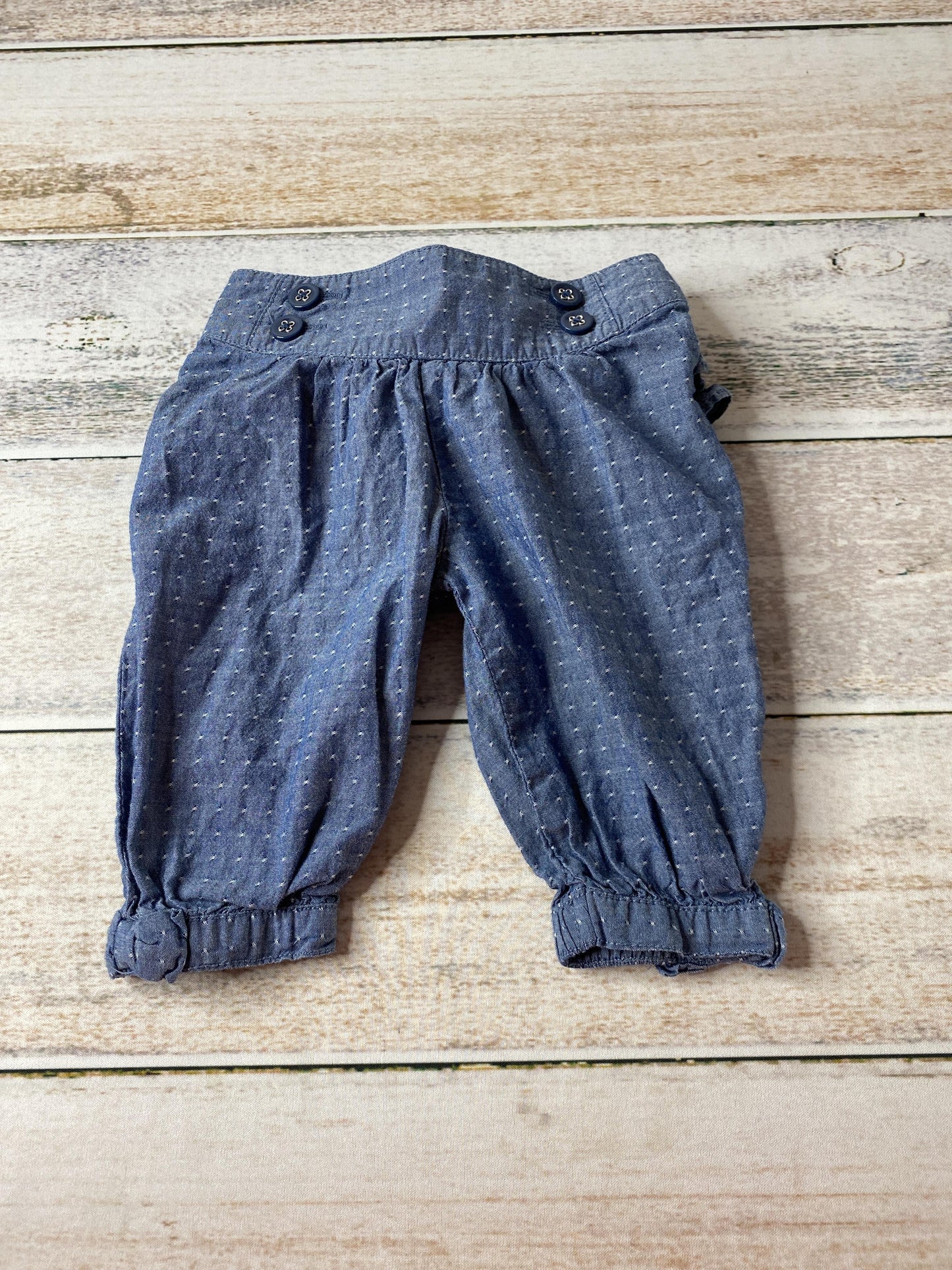 Girls Royal Blue | White | polka dot Pants Size: 6-12 months Royal Blue | White | polka dot
