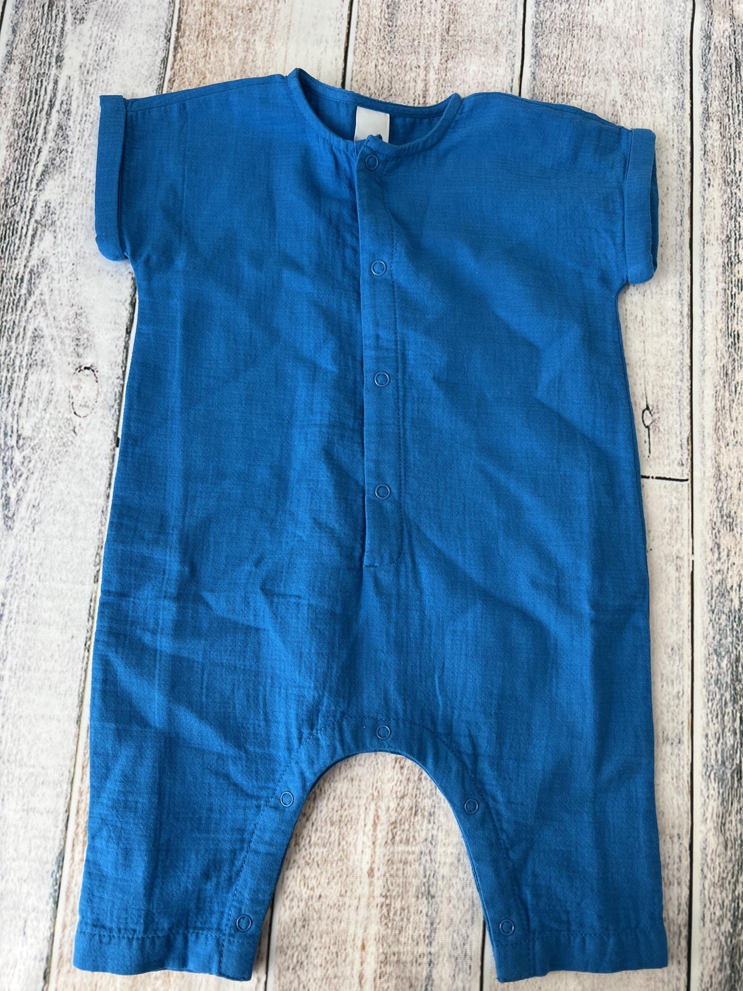Open Edit Boys Royal Blue Romper Size: 6 months Royal Blue