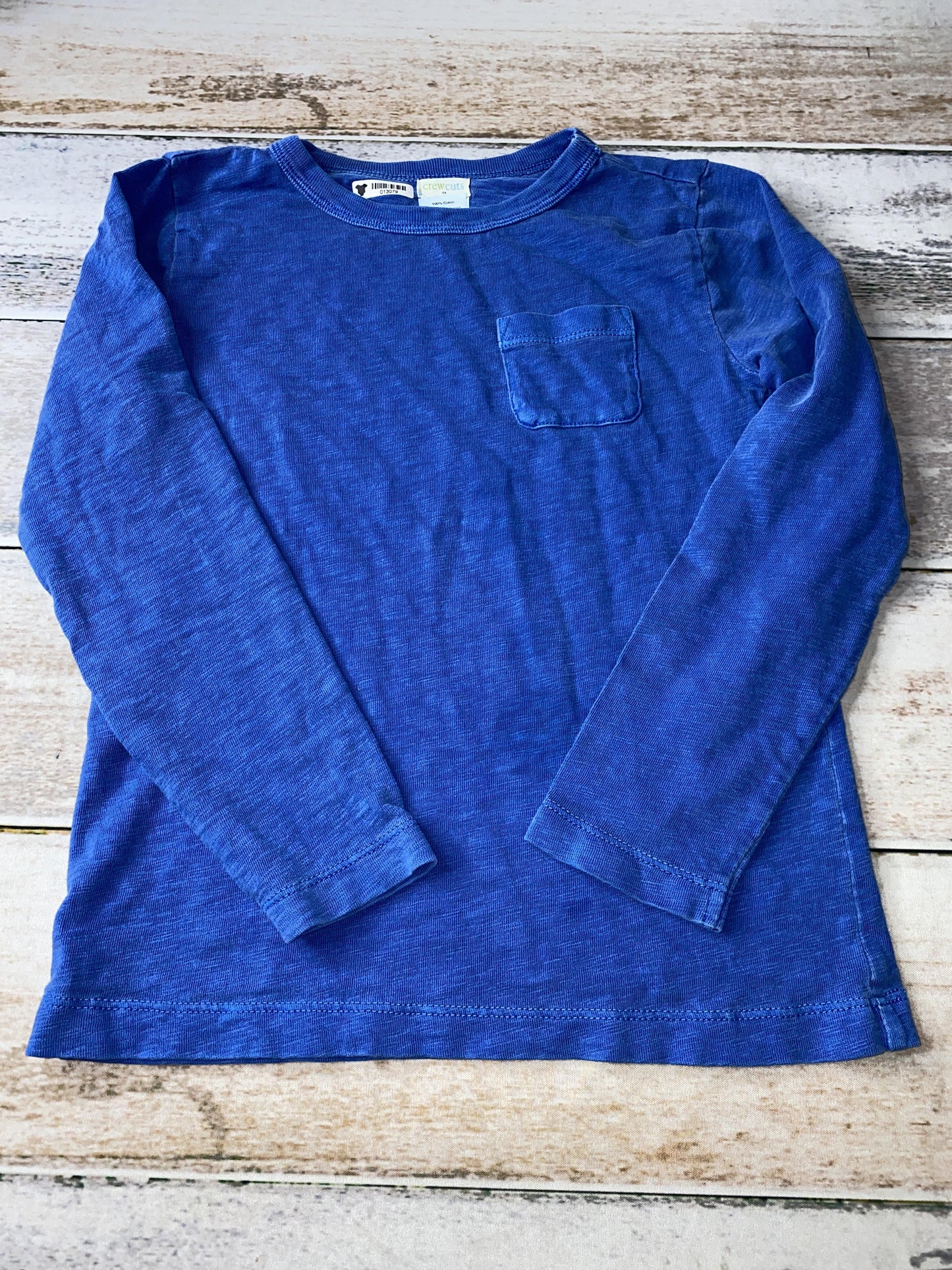 Crew Cuts Boys Royal Blue Long Sleeve T-Shirt Size: 4-5 Years Royal Blue