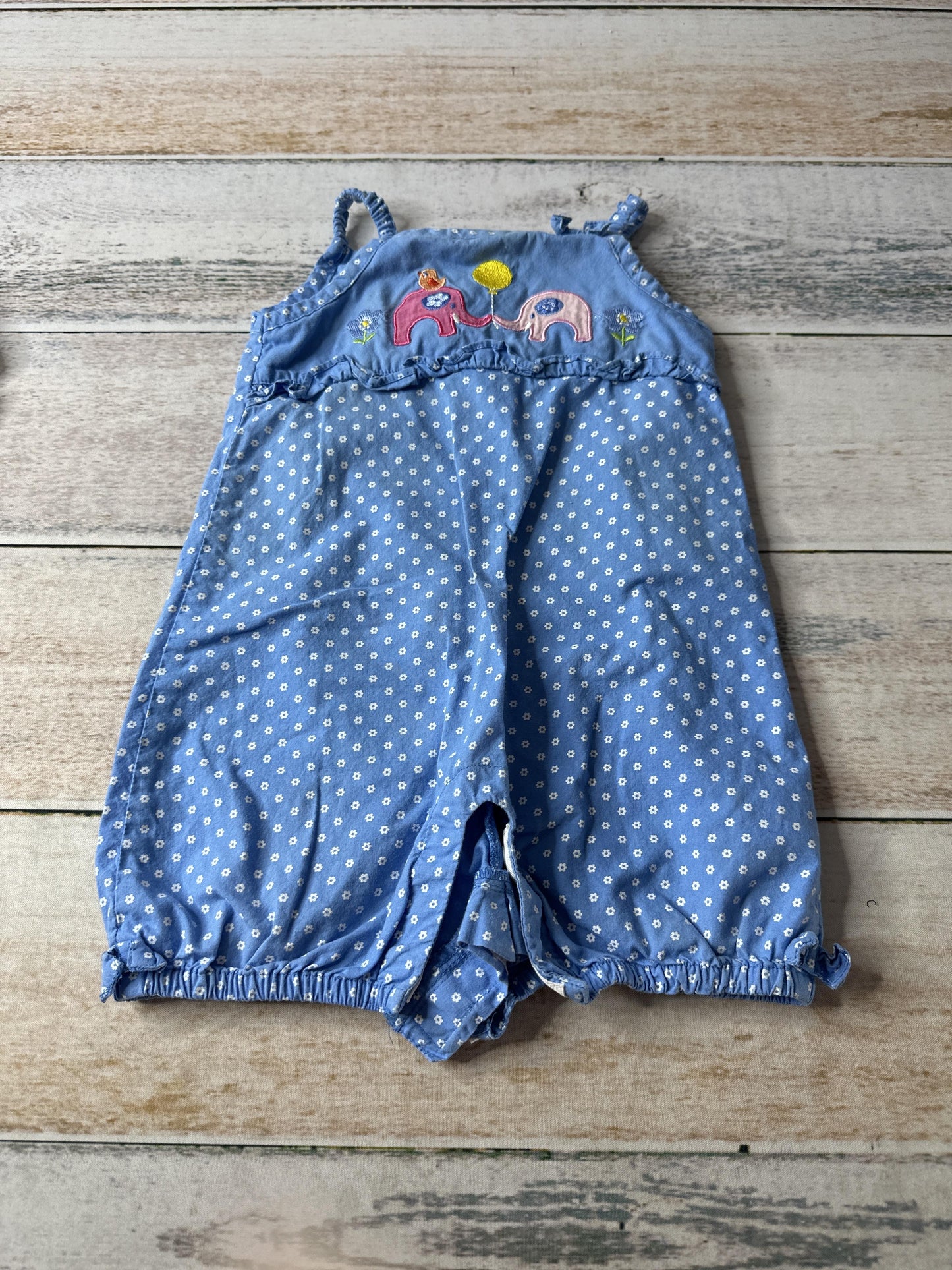 JoJo Maman Bebe Girls Royal Blue Romper Size: 3-6 months Royal Blue