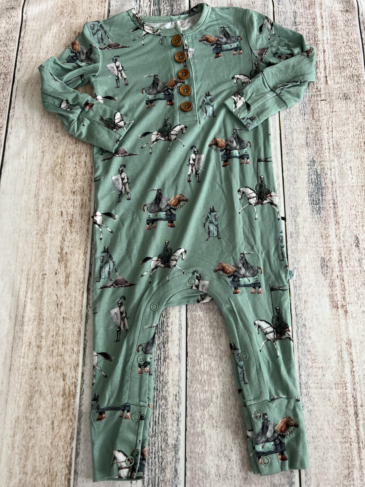 Posh Peanut Boys Sage | Fantasy | Whimsical Long Sleeve Outfit Size: 12-18 months Sage | Fantasy | Whimsical