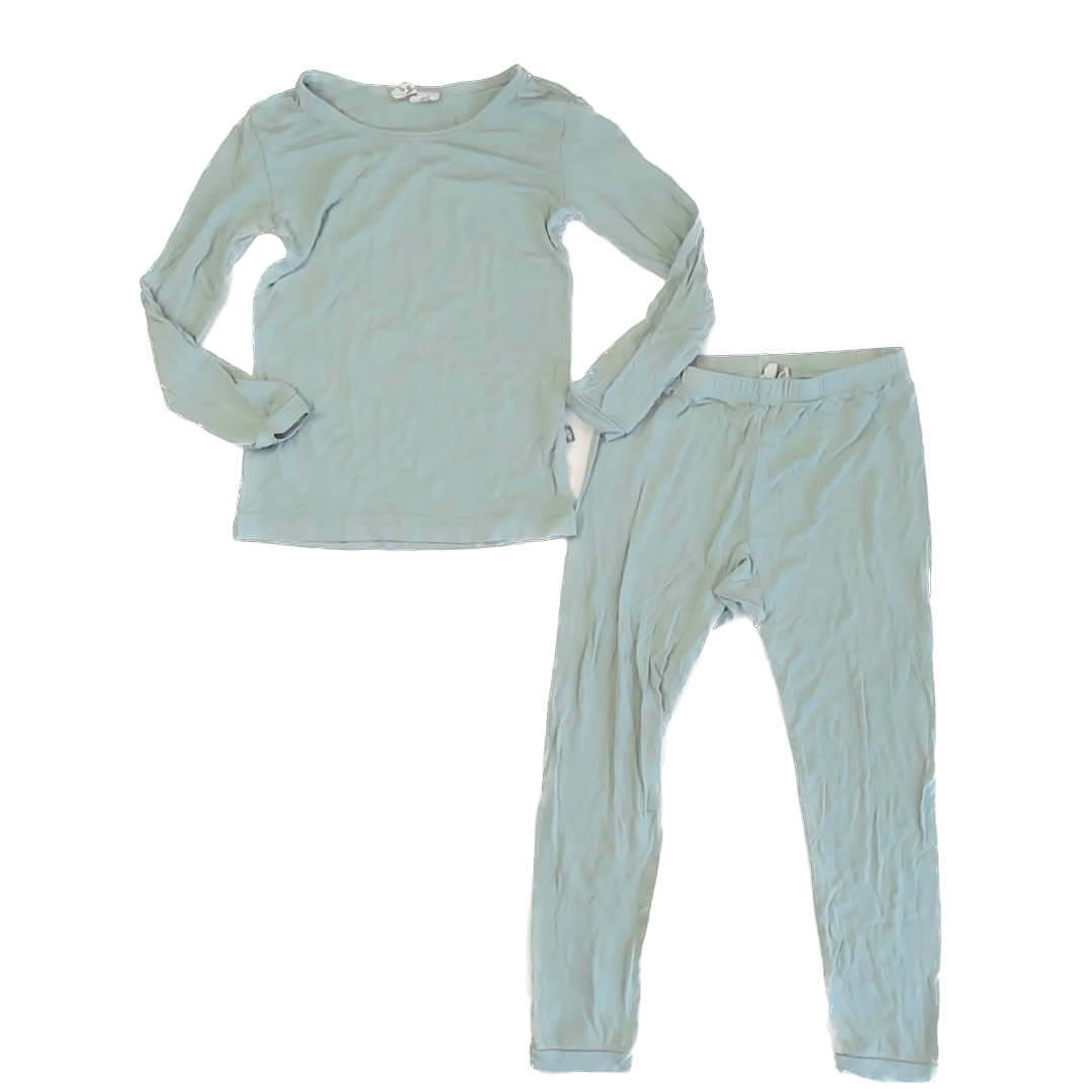 Kyte Unisex Sage Green 2-piece Pajamas Size: 4T Sage Green