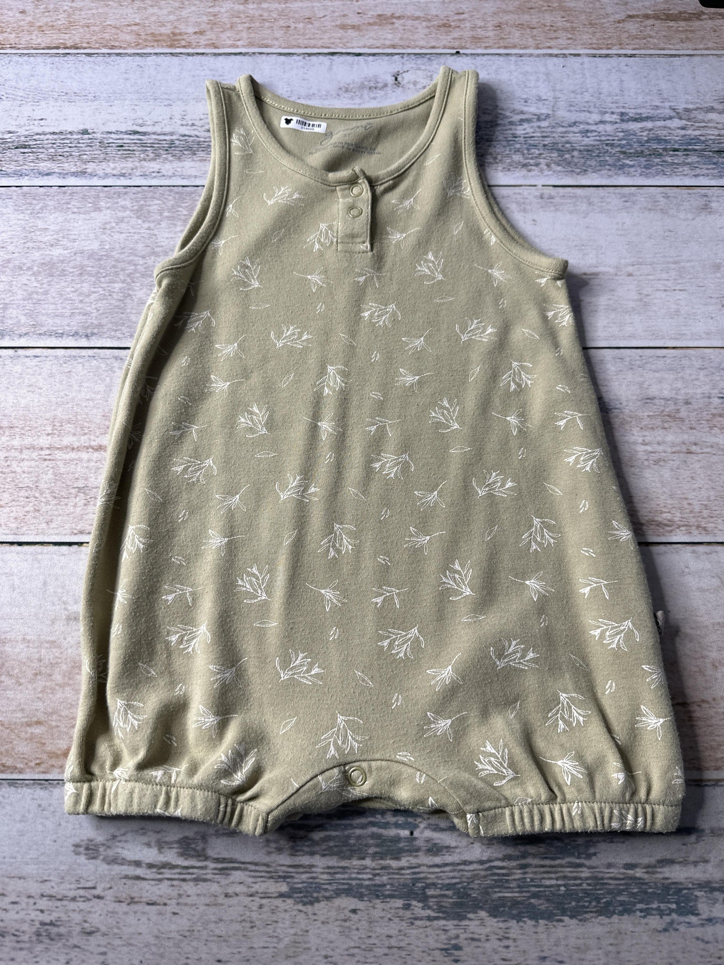 Goumi Boys Sage Romper Size: 2T Sage
