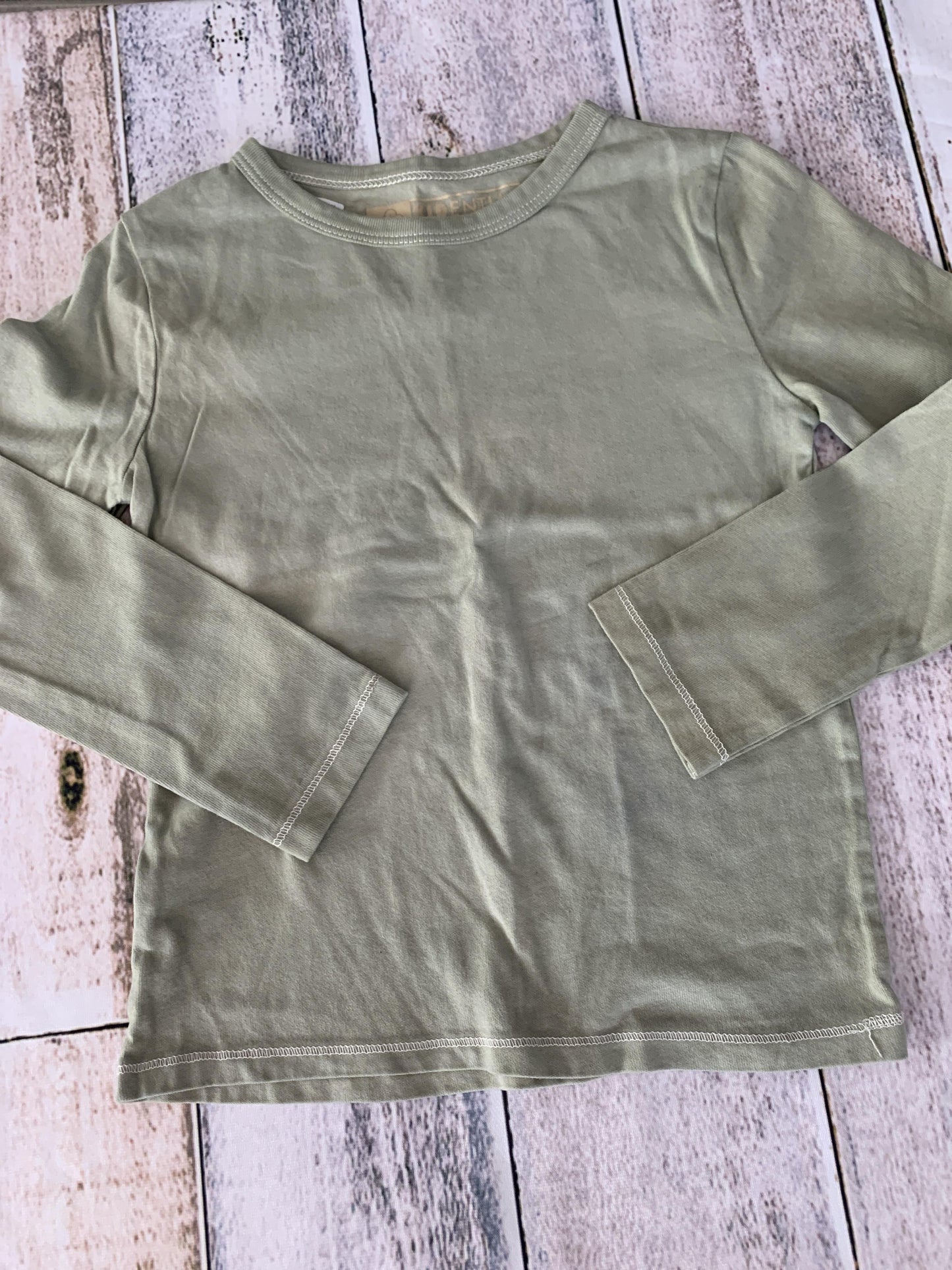 Kidential Girls Sage Long Sleeve T-Shirt Size: 6 Sage