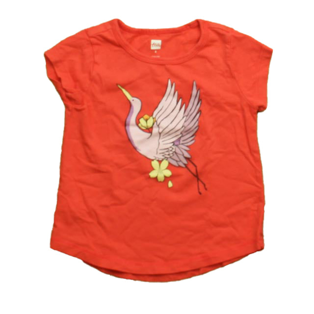 Tea Girls Salmon Short Sleeve Shirt Size: 2T Salmon