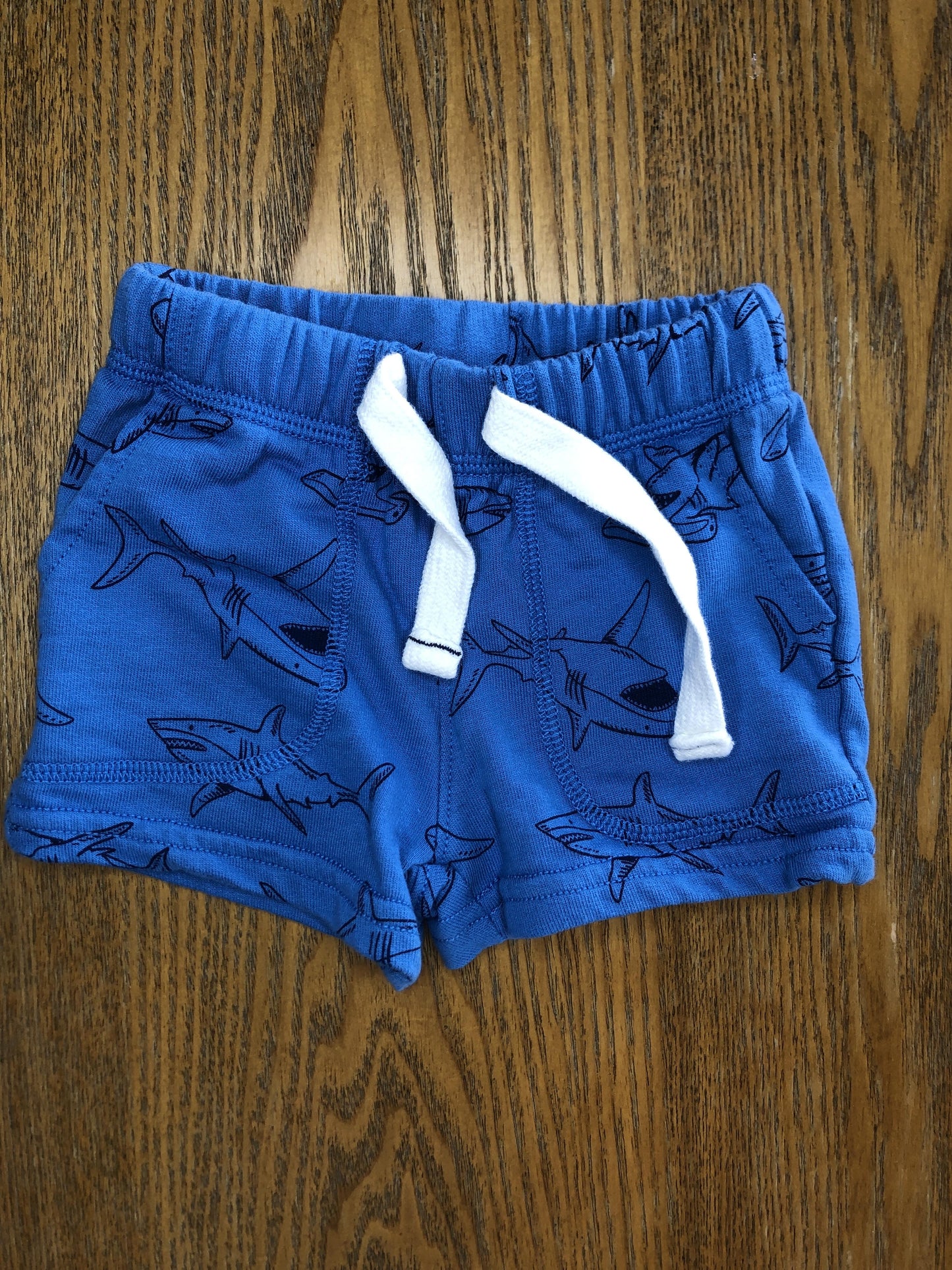 Carters Boys Sharks | Light Blue Shorts Size: 3 months Sharks | Light Blue