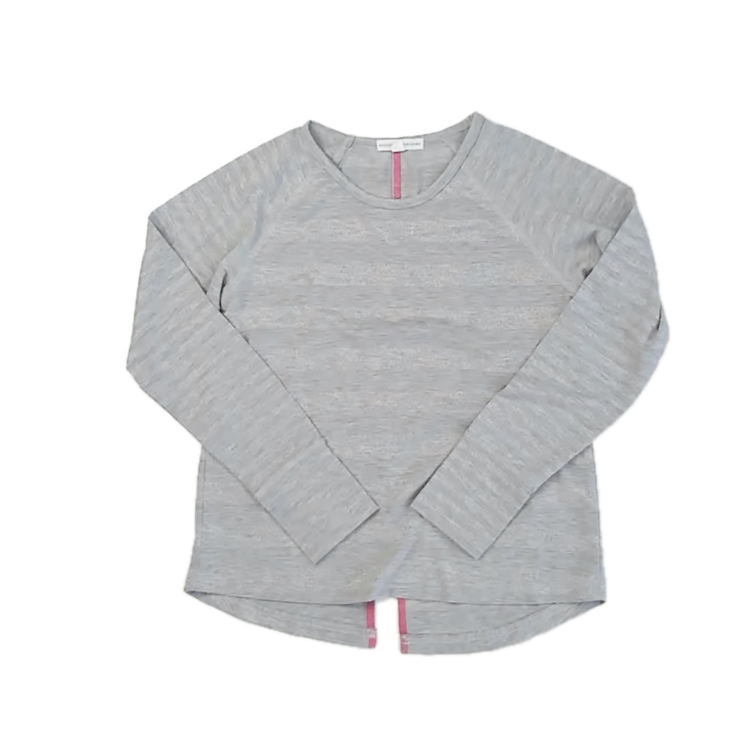 Rockets of Awesome Girls Silver Long Sleeve T-Shirt Size: 7 Years Silver