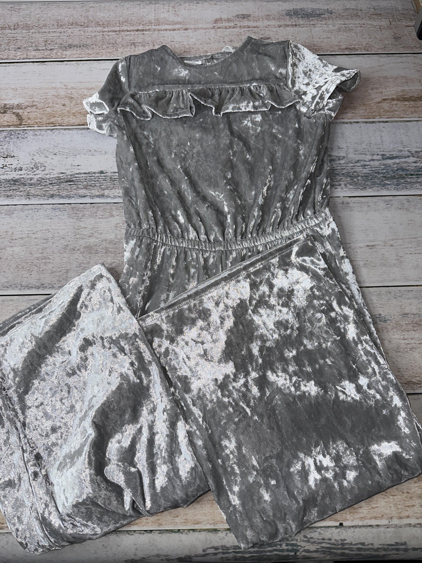 Harper Canyon Girls Silver Romper Size: 5T Silver