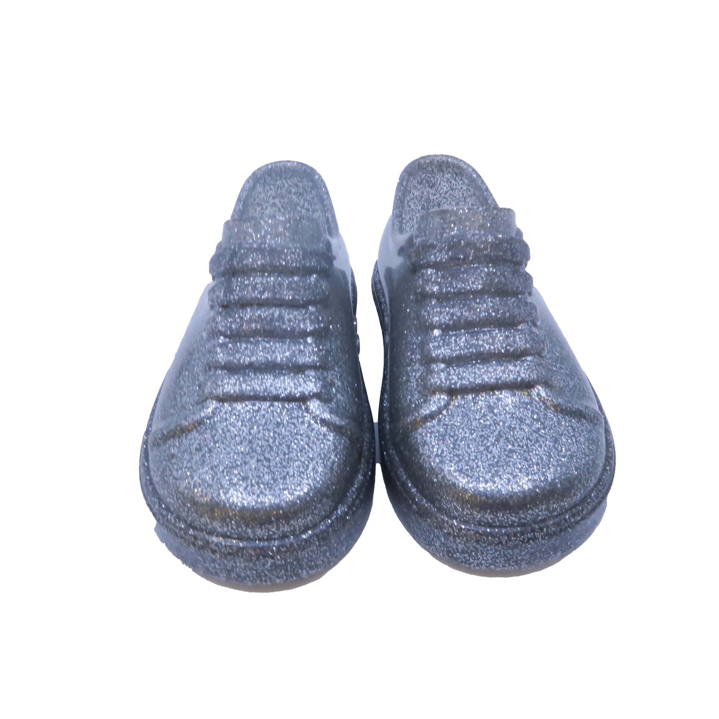 Mini Melissa Girls Silver Shoes Size: 6 Toddler Silver