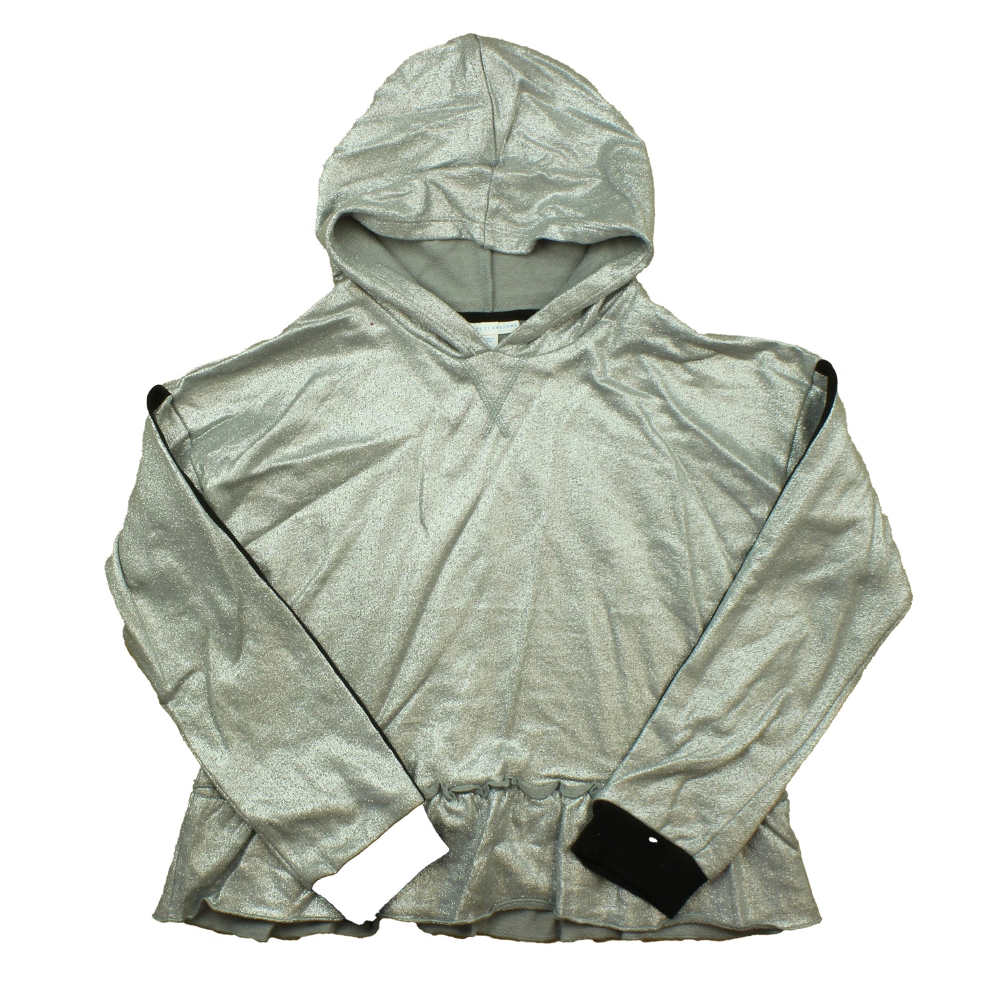 Rockets Of Awesome Girls Silver Hoodie Size: 10 Years Silver