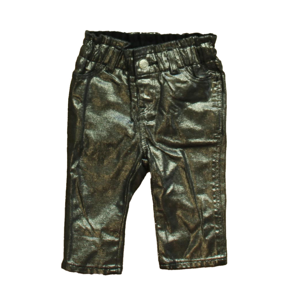 Gap Girls Silver Jeggings Size: 6-12 Months Silver