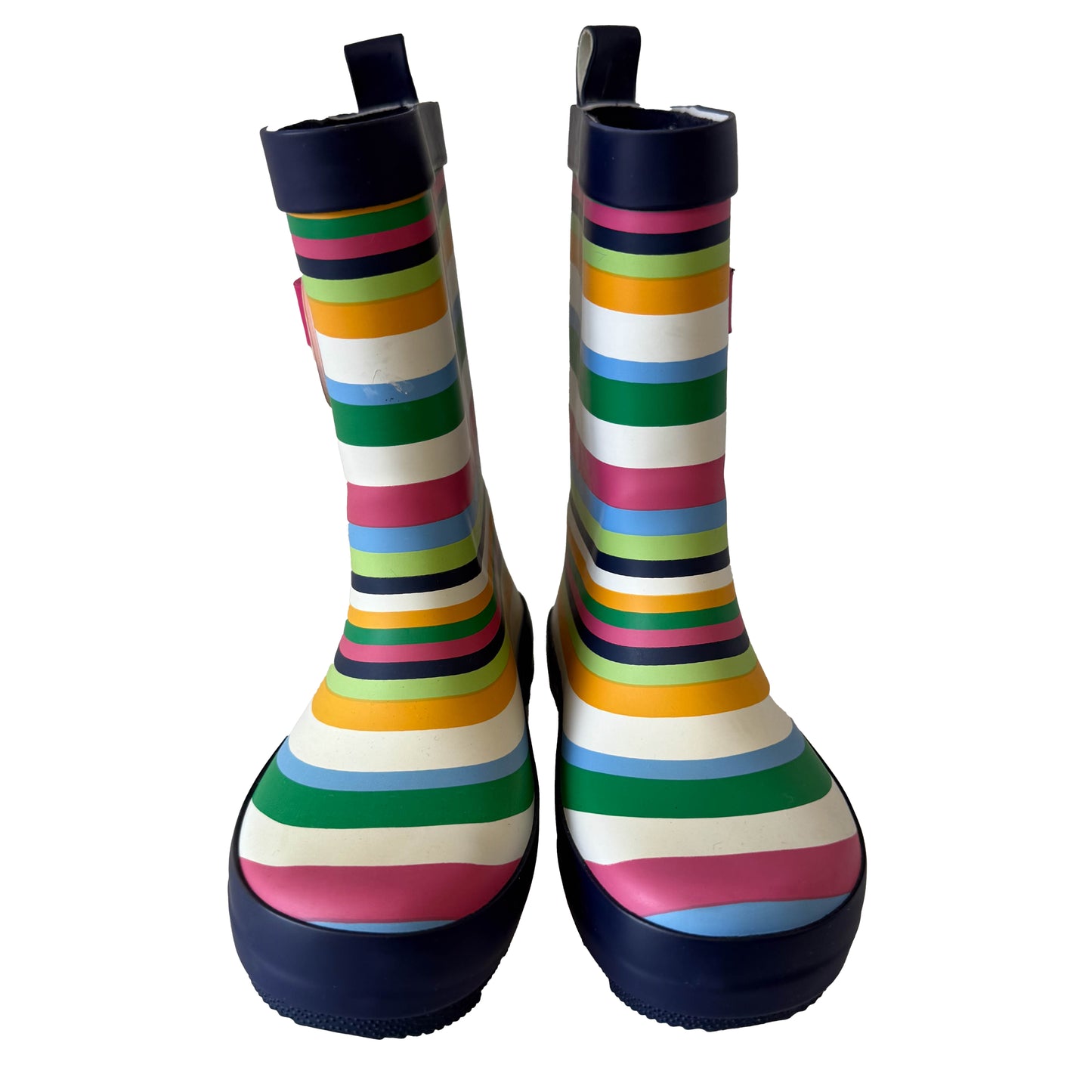 Sun Squad Girls Stripe Rain Boots Size: 7-8 Toddler Stripe