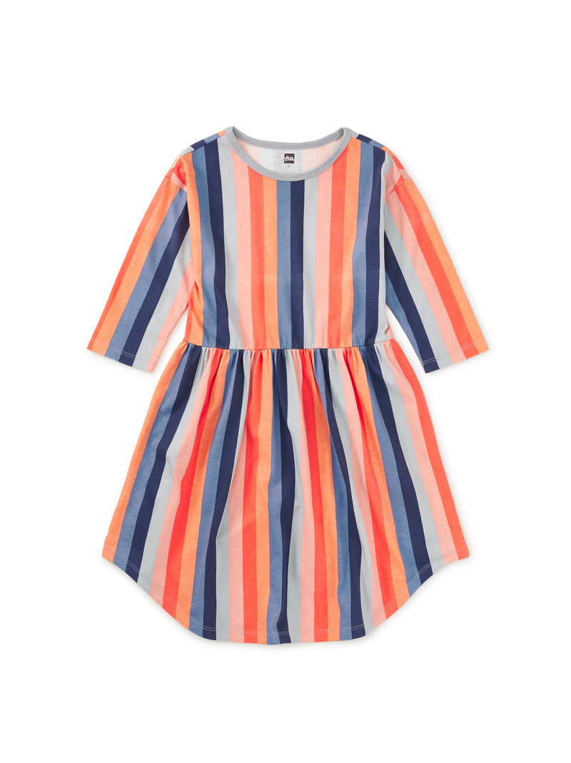 Tea Collection Girls Striped Dress Size: 5T Striped