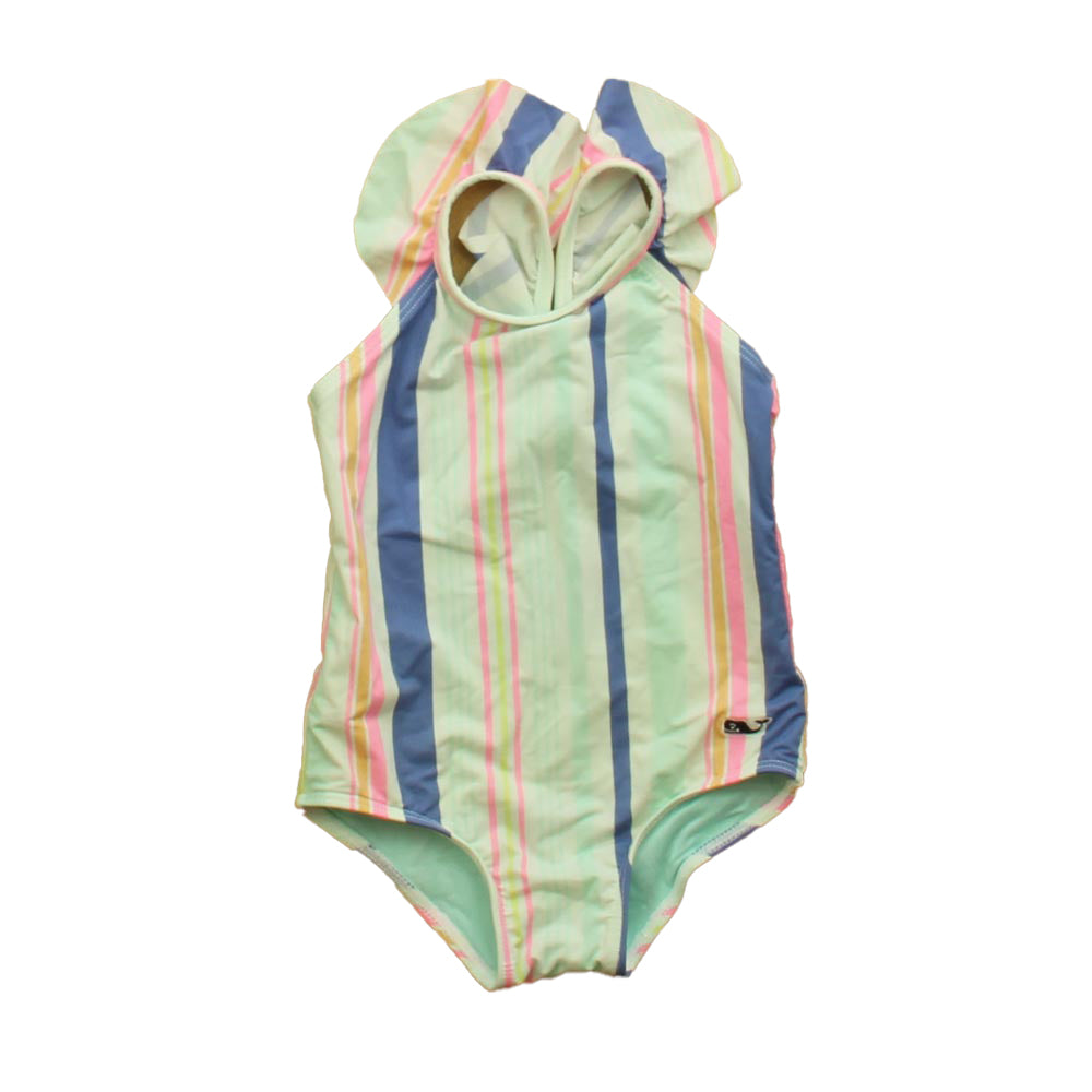 Vineyard Vines Girls Striped 1-piece Swimsuit Size: 3-6 Months Striped
