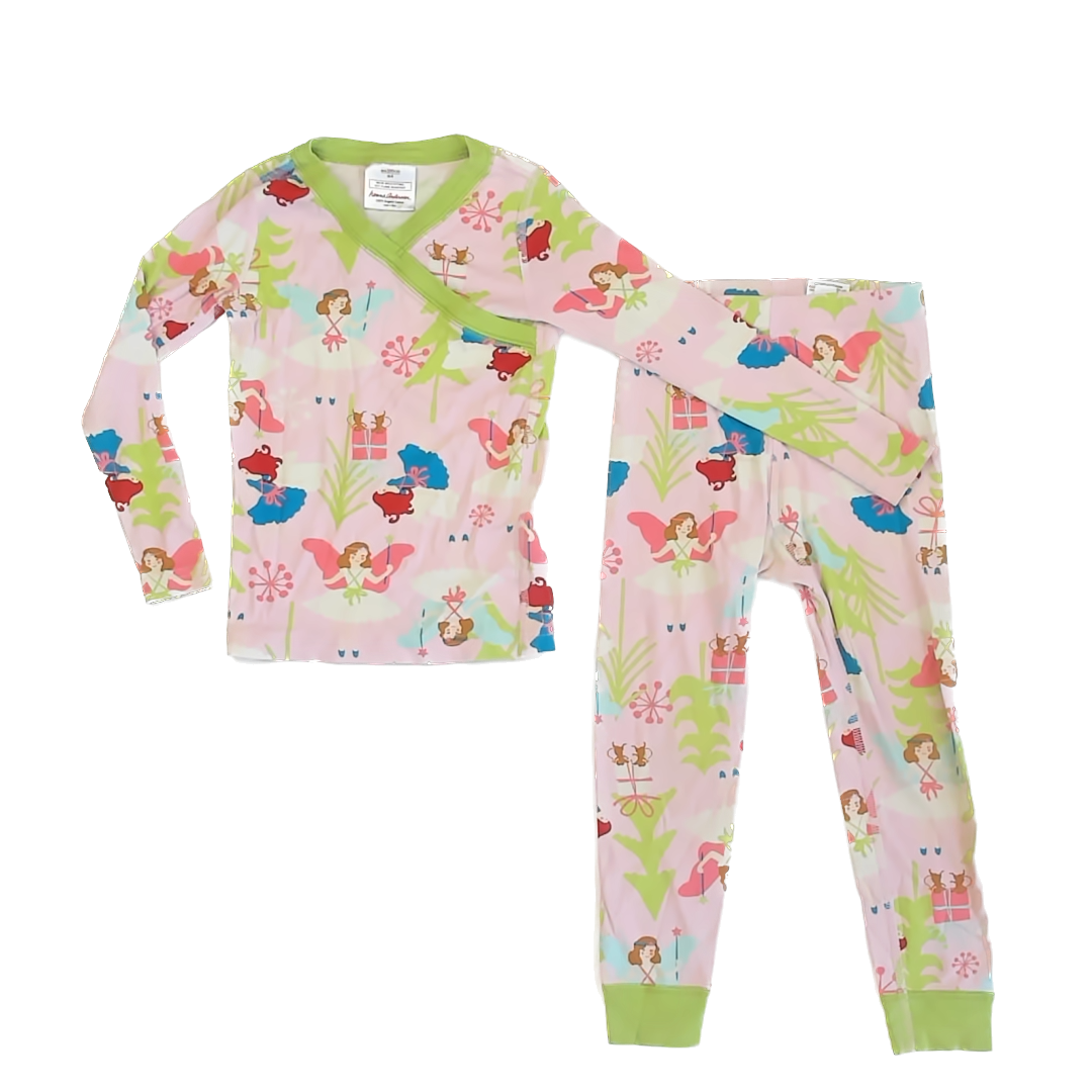 Hanna Andersson Girls Sugar Plum Fairies 2-piece Pajamas Size: 4T Sugar Plum Fairies