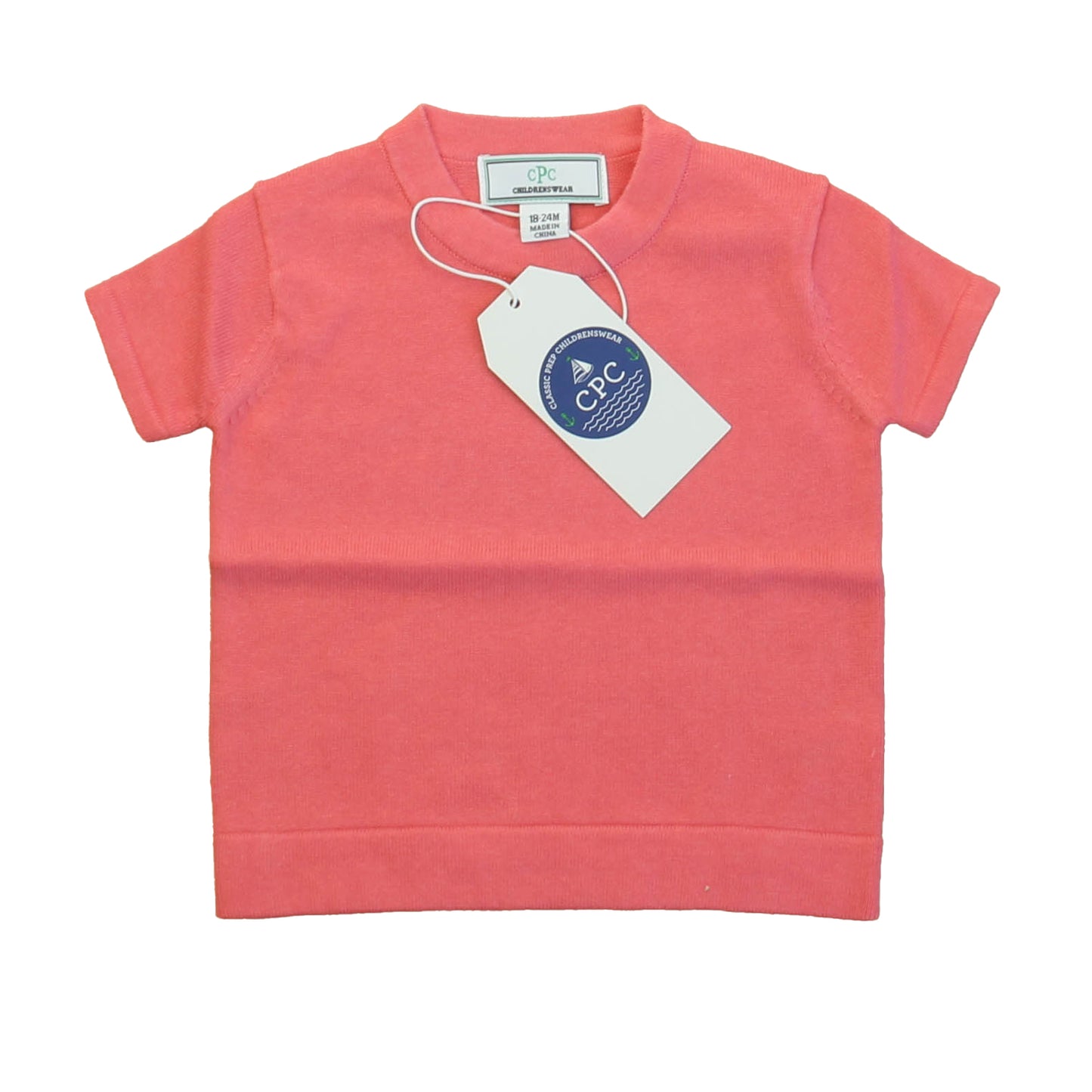 Classic Prep Girls Sunkissed Coral Sweater Size: 12-24 Months Sunkissed Coral