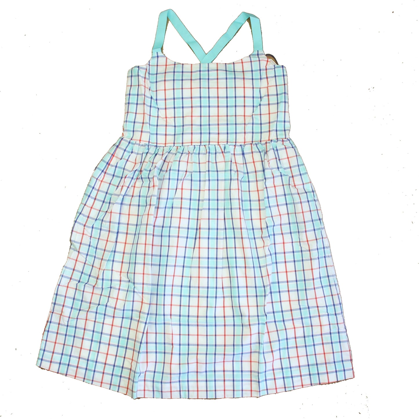 Classic Prep Girls Surf's Up Plaid Dress Size: 6-14 Years Surf's Up Plaid