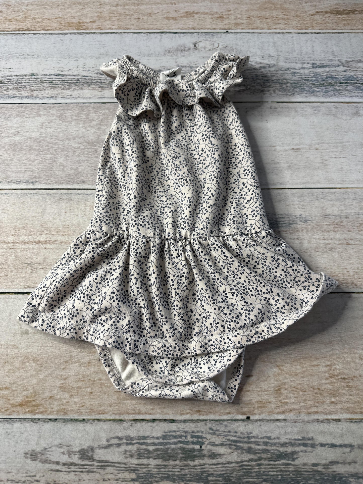 Musli Girls Tan | Black | Floral Dress Size: 9-12 Months Tan | Black | Floral