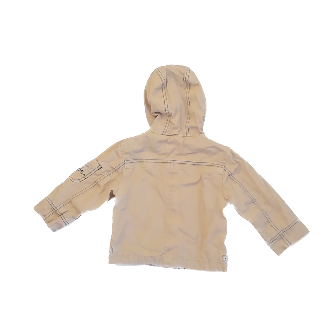 Old Navy Girls Tan | Blue Jacket Size: 2T Tan | Blue