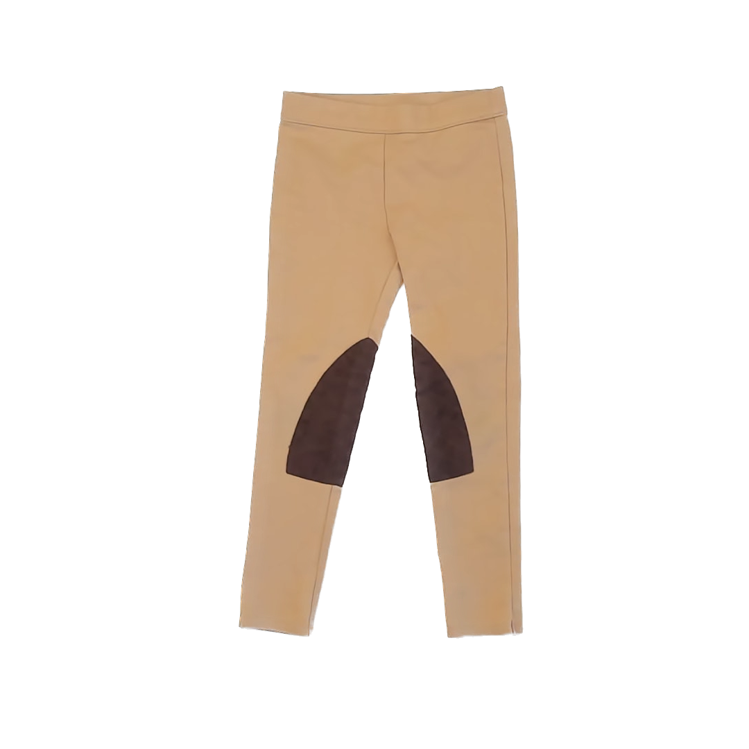 Janie and Jack Girls Tan | Brown Leggings Size: 6 Years Tan | Brown