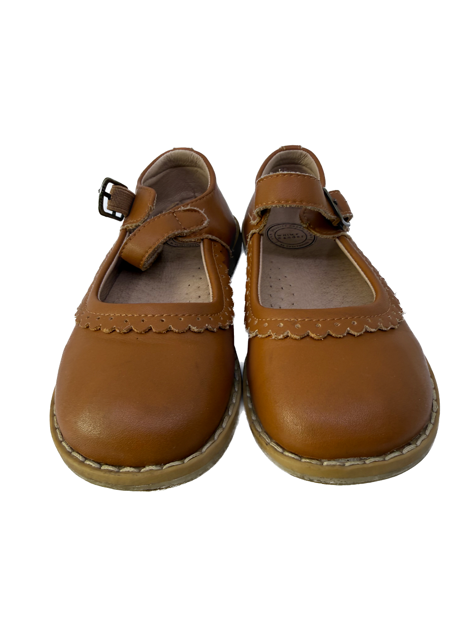 Whim + Wander Girls Tan Leather Shoes Size: Little Kid 10 Tan Leather