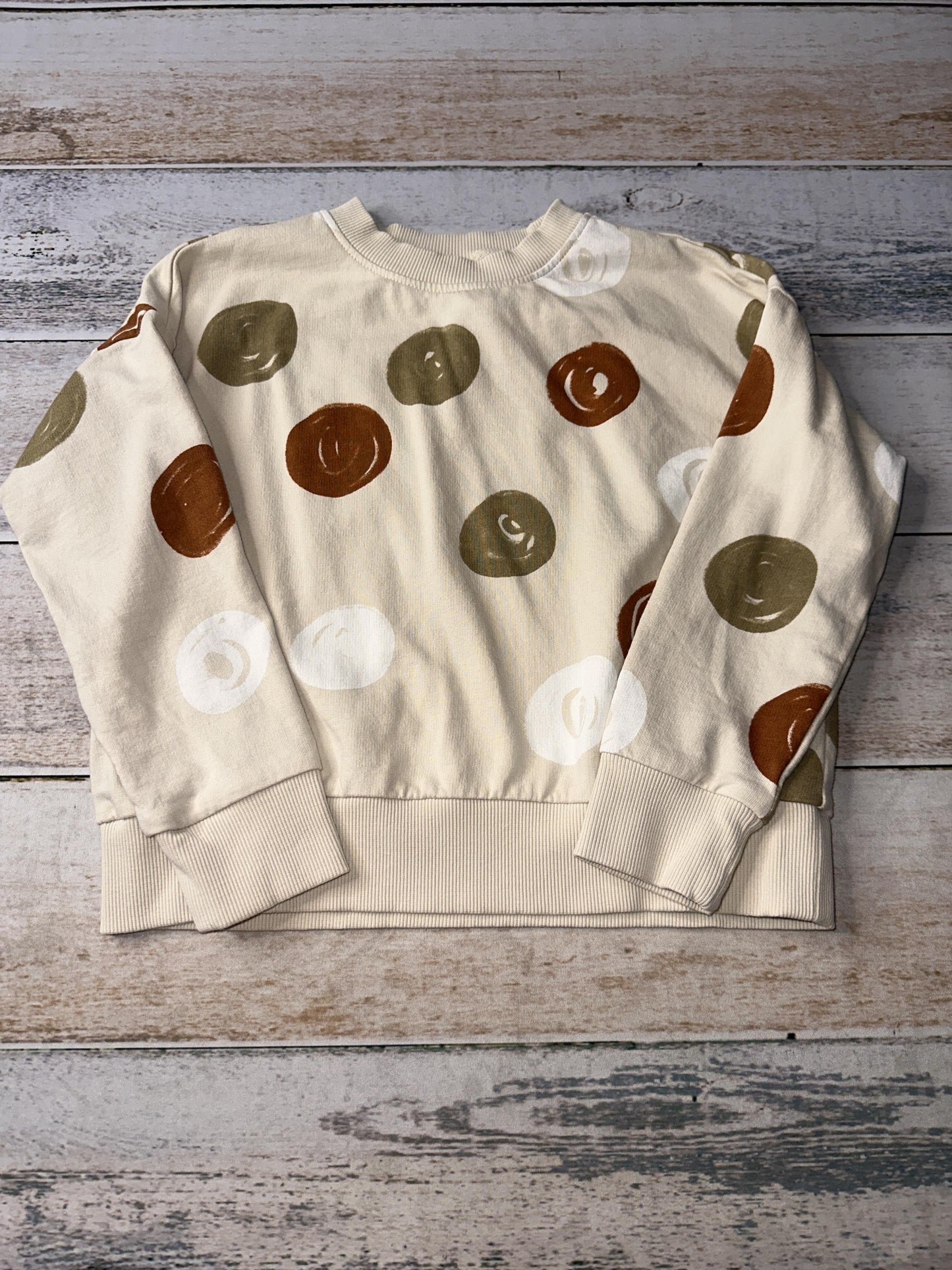 Open Edit Unisex Tan | Pattern Sweatshirt Size: 4T Tan | Pattern