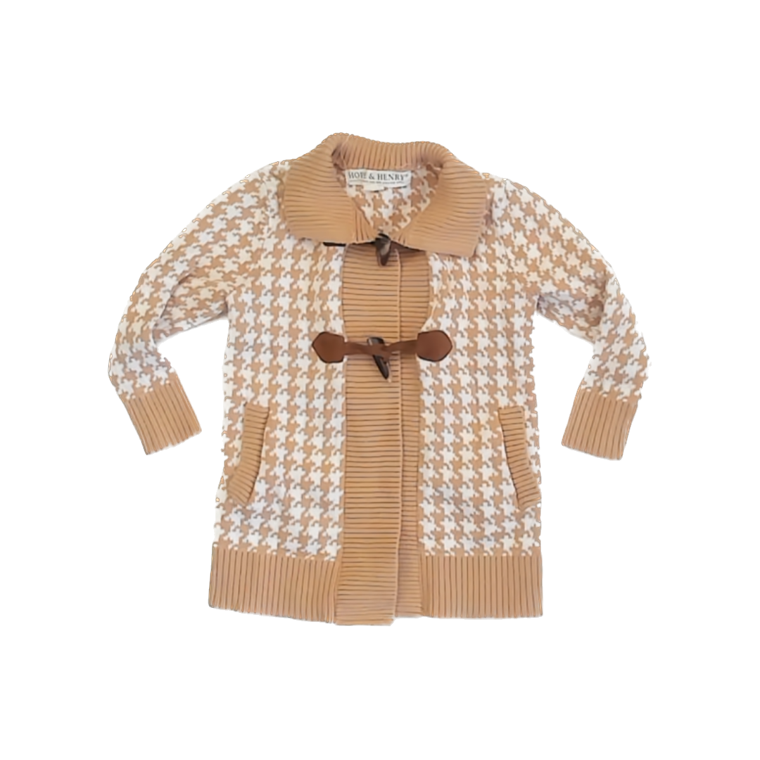 Hope & Henry Girls Tan Cardigan Size: 12-18 Months Tan