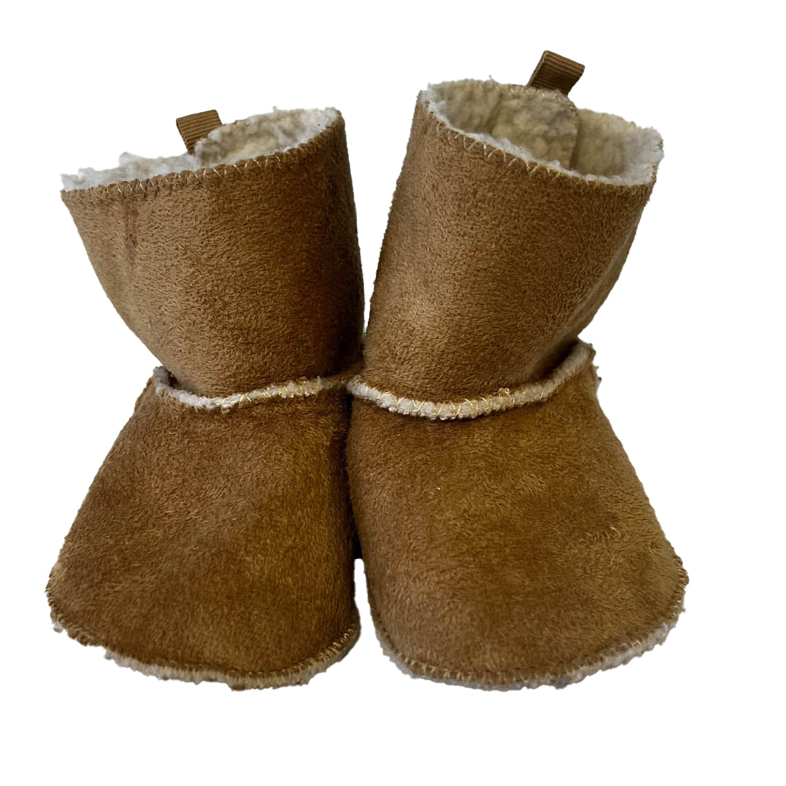 Gap Unisex Tan Booties Size: 6-12 Months Tan