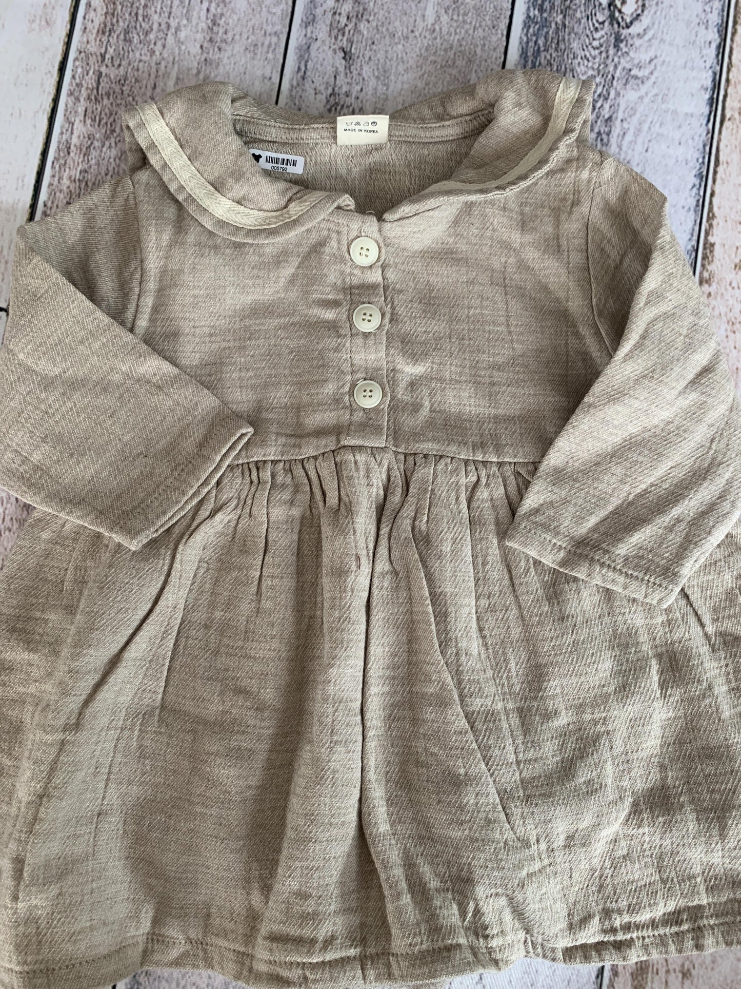 Monbebe Girls Tan Dress Size: 12-24 months Tan