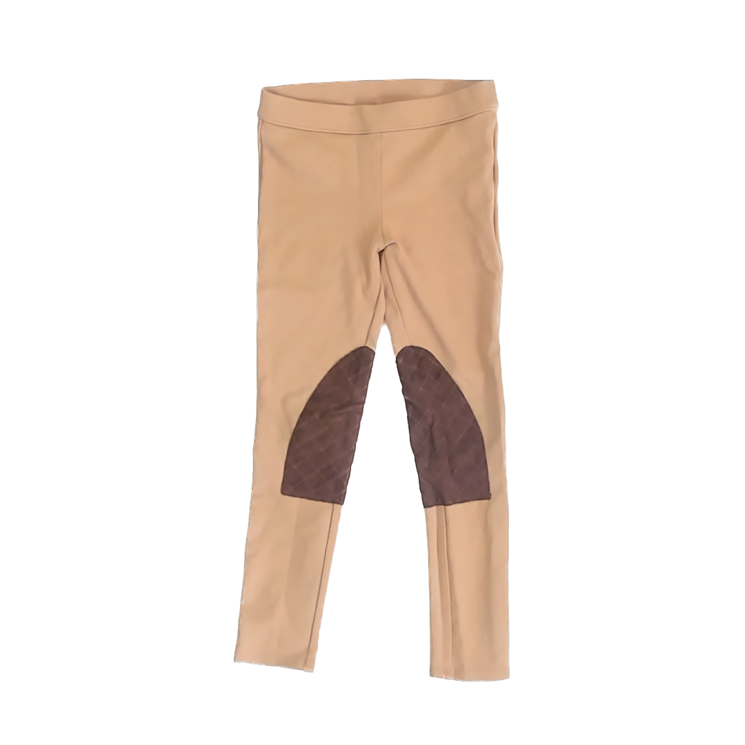 Janie and Jack Girls Tan Leggings Size: 7 Years Tan