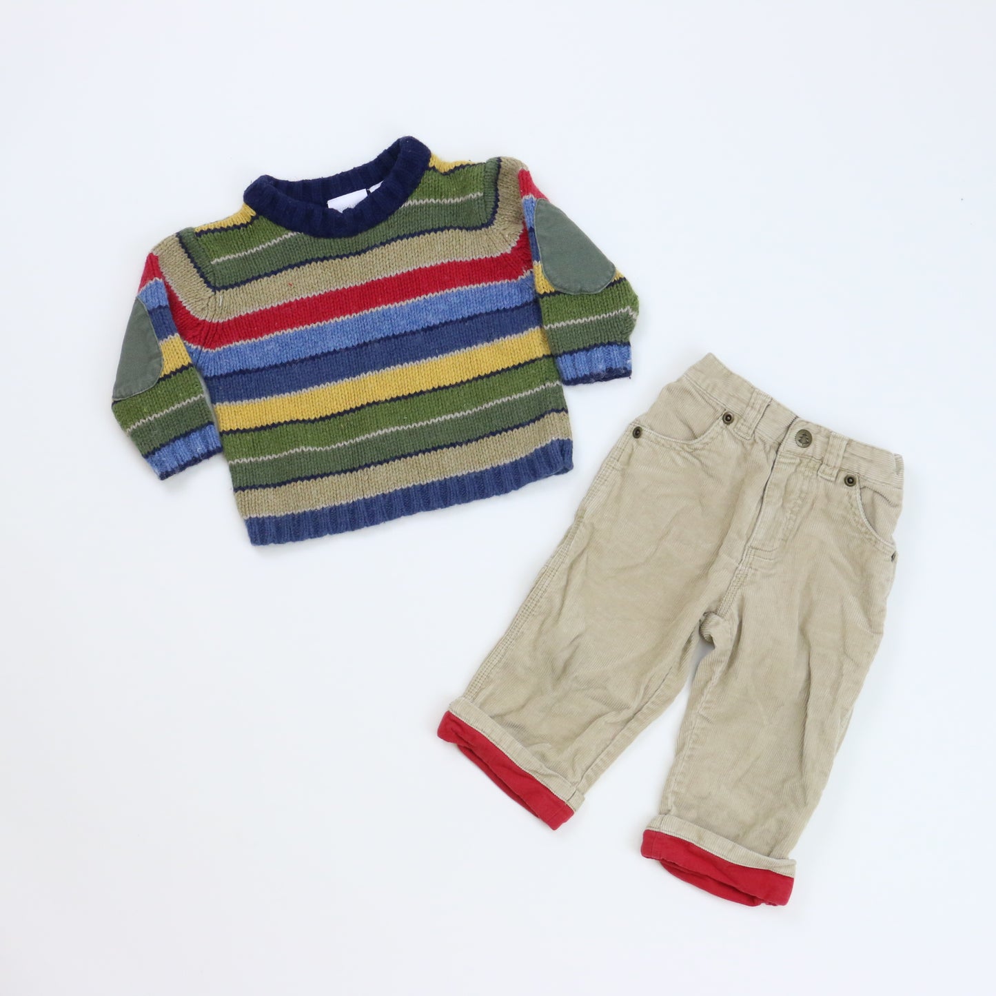 Second Step Boys Tan Apparel Sets Size: 12 Months Tan